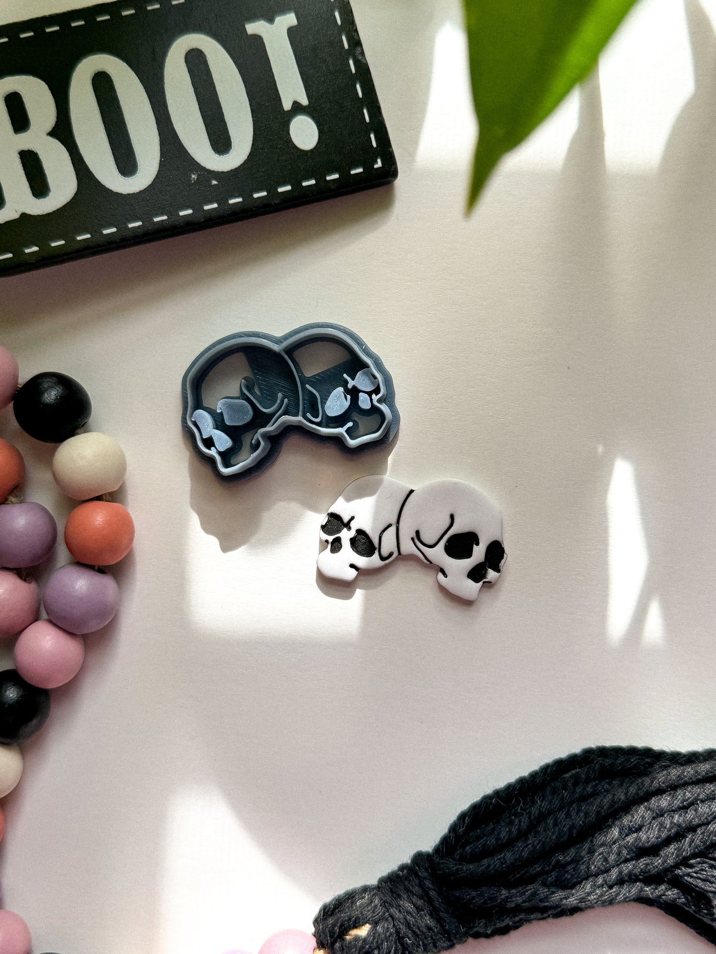 TWO SKULLS | HALLOWEEN | CLAY CUTTERS