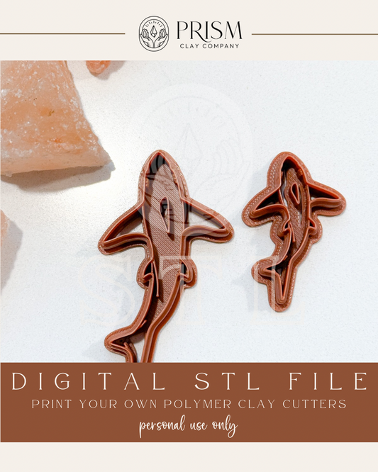 Great White Shark STL File | 2 Sizes | Digital Instant Download | 3D Printing STL File | Polymer Clay Tool | Polymer Clay Cutter STL File