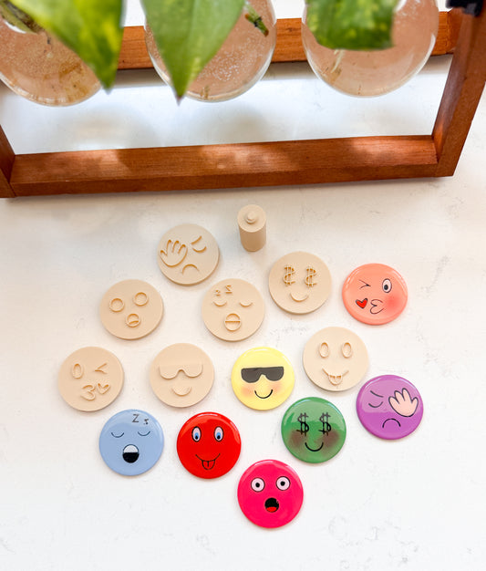 MOOD EMOJI STAMP BUNDLE #2 | POLYMER CLAY CUTTER