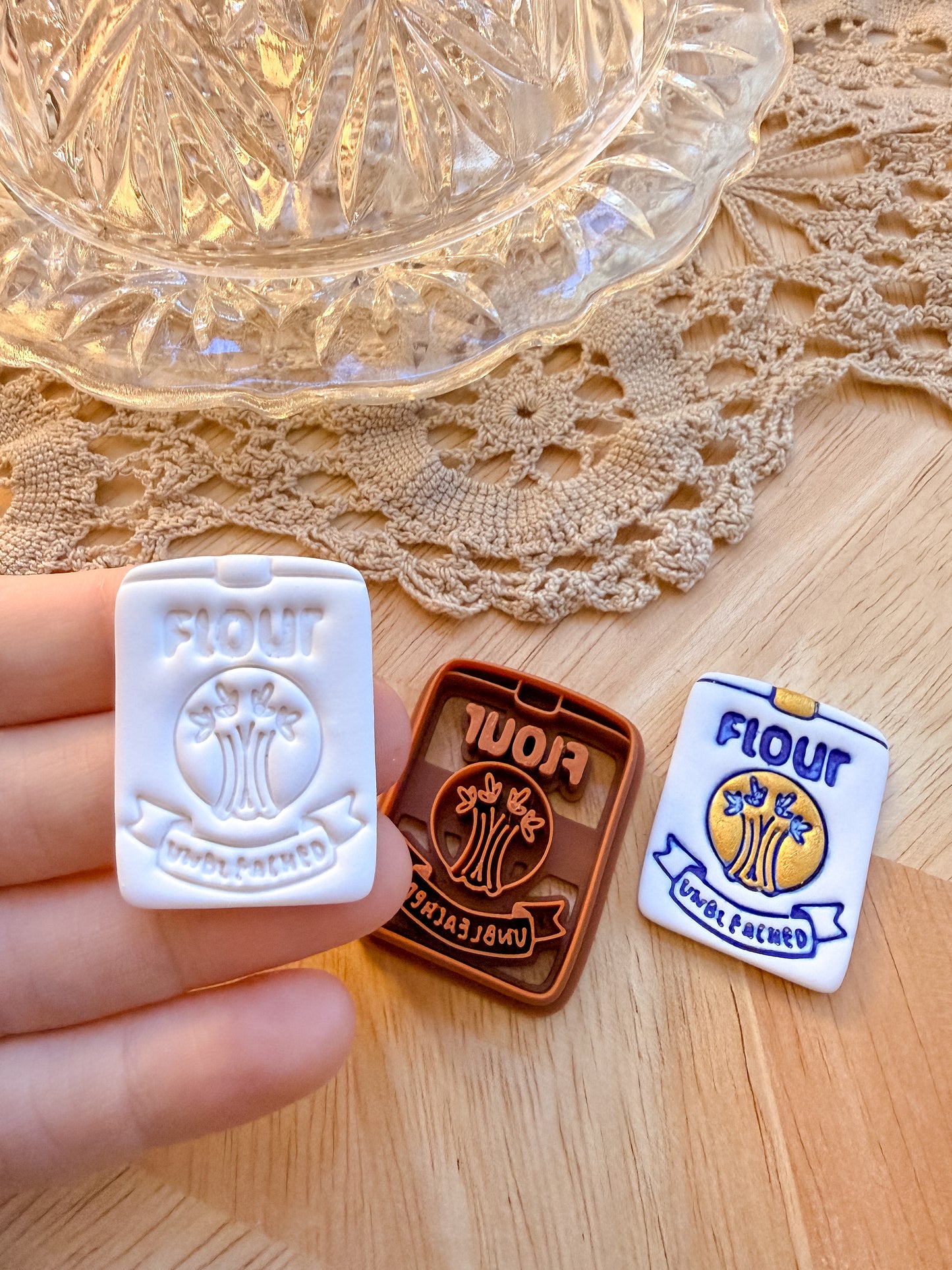 FLOUR BAG | VINTAGE KITCHEN | POLYMER CLAY CUTTER