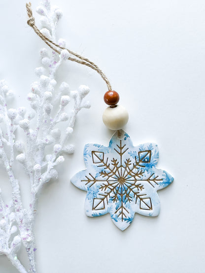 NORDIC SNOWFLAKE ORNAMENT | CLAY CUTTER