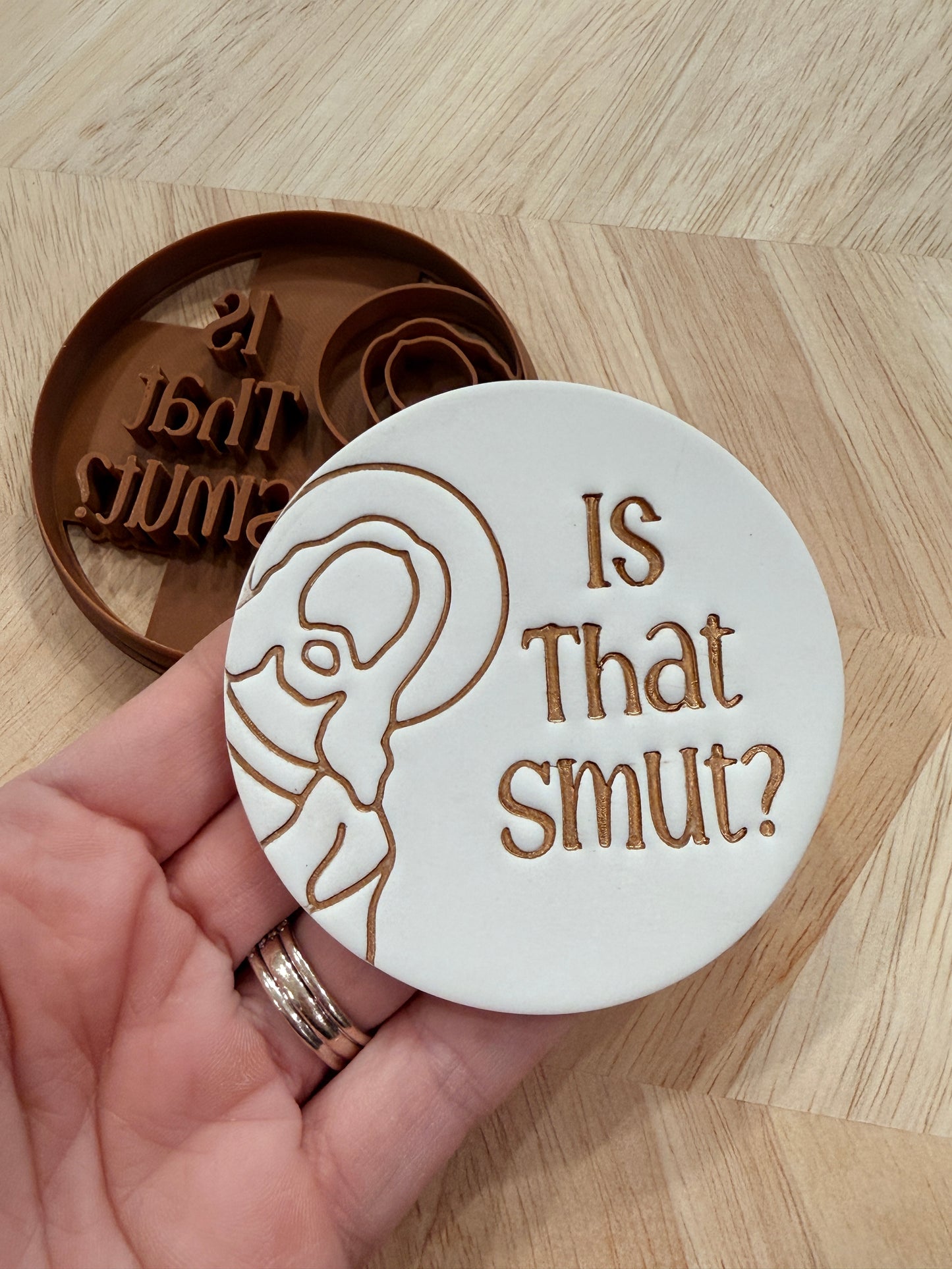 "IS THAT SMUT?" CLAY CUTTER| VALENTINES HOLIDAY | POLYMER CLAY CUTTER