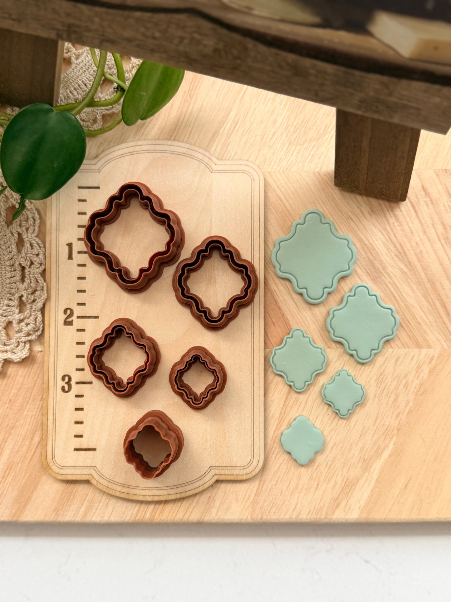 GRANNY FRAME STYLE "C" DIAMOND | Grandma Core | Polymer Clay Cutter