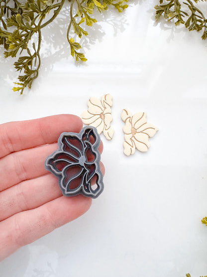 POPPY HALF FLOWER | ENCHANTED | CLAY CUTTERS