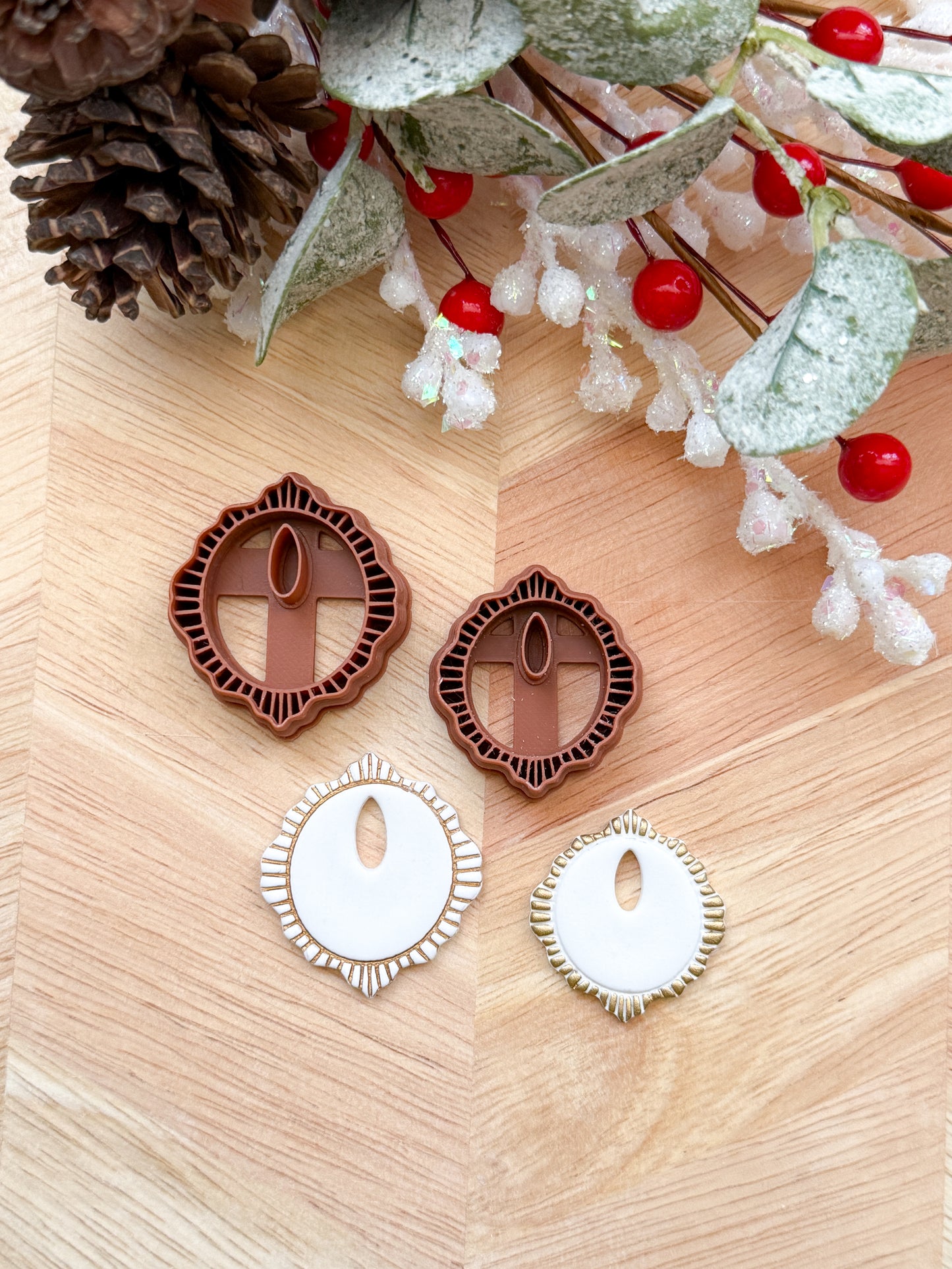 BURST FRAME CHARM | CHRISTMAS HOLIDAY | CLAY CUTTER