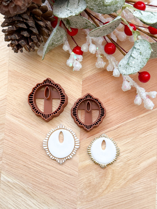 BURST FRAME CHARM | CHRISTMAS HOLIDAY | CLAY CUTTER