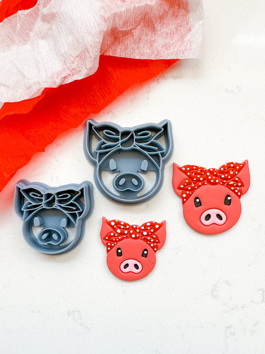 PIG BANDANA | FARM ANIMAL | CLAY CUTTERS