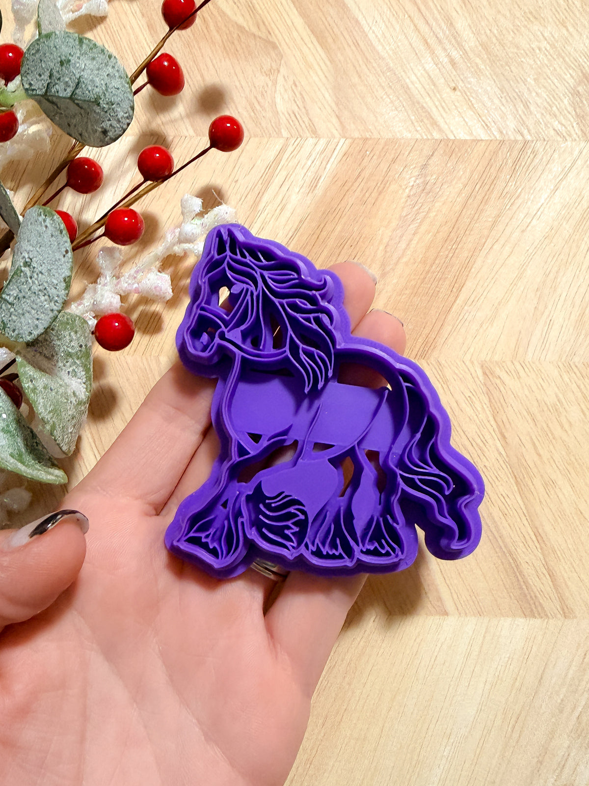CLYDESDALE HORSE ORNAMENT CLAY CUTTER | CHRISTMAS | POLYMER CLAY CUTTER