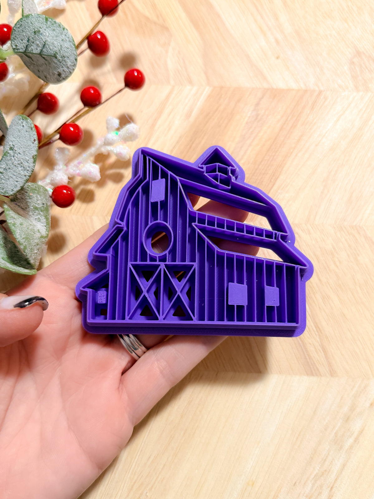 BARN ORNAMENT CLAY CUTTER | CHRISTMAS | POLYMER CLAY CUTTER