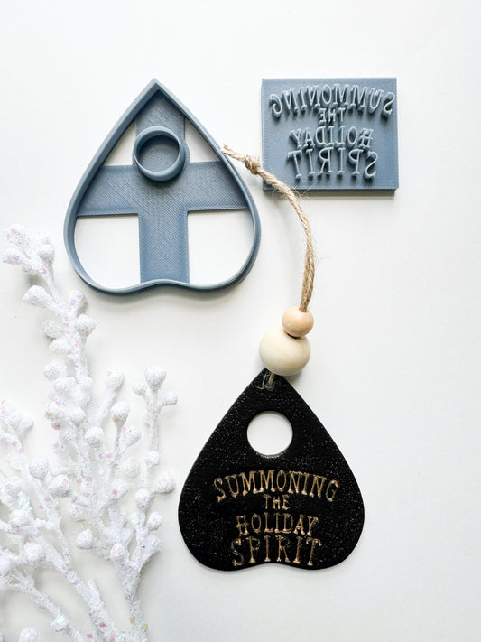 PLANCHETTE ORNAMENT | DARK CHRISTMAS | CLAY CUTTER