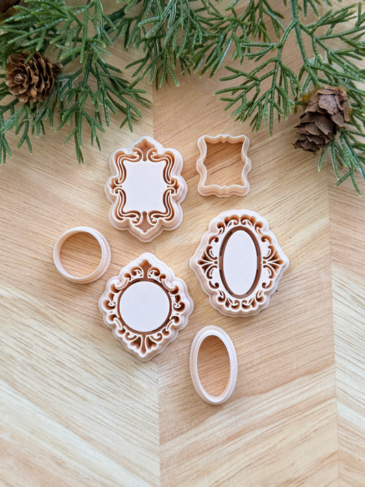 FANCY FRAME INLAY CLAY CUTTER SETS | CHRISTMAS | POLYMER CLAY CUTTER