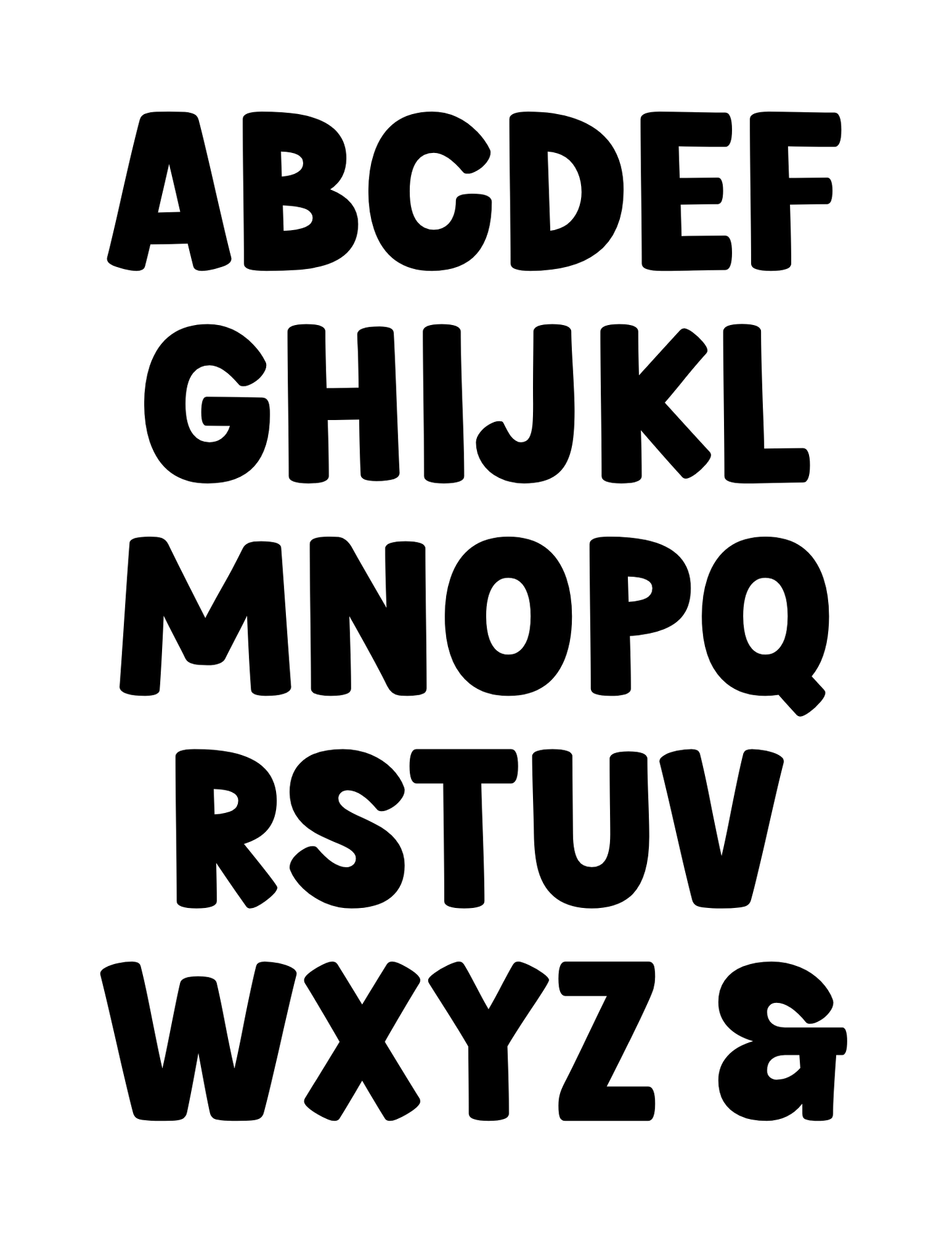 LARGE LETTERS | ALPHABET | POLYMER CLAY CUTTERS