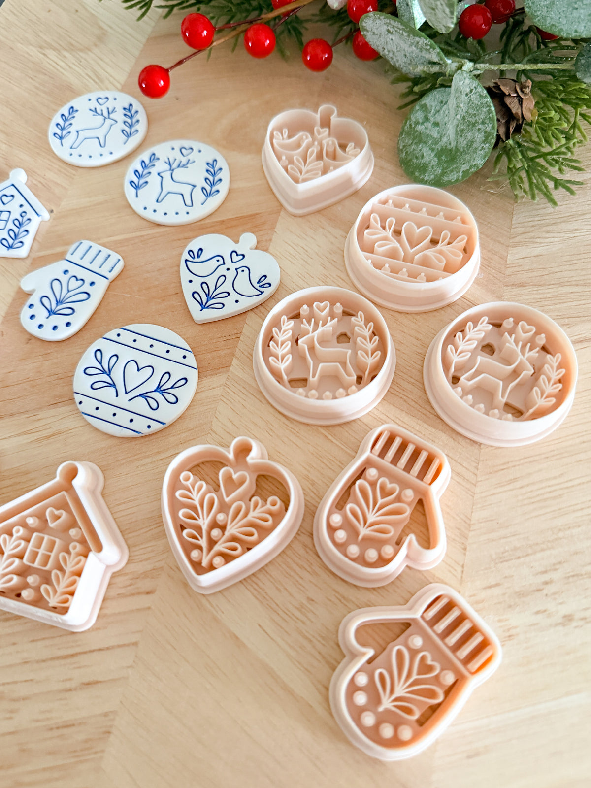 SCANDI HOLIDAY CLAY CUTTERS | CHRISTMAS | POLYMER CLAY CUTTER