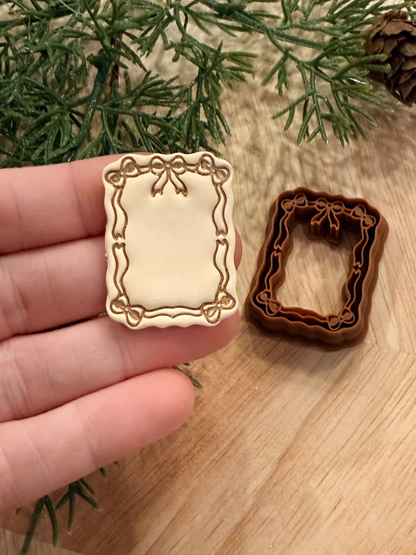 RECETANGLE BOW FRAME CLAY CUTTER | VALENTINES HOLIDAY | POLYMER CLAY CUTTER