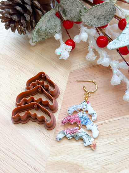 LAYERED TREE SET | CHRISTMAS HOLIDAY | CLAY CUTTER