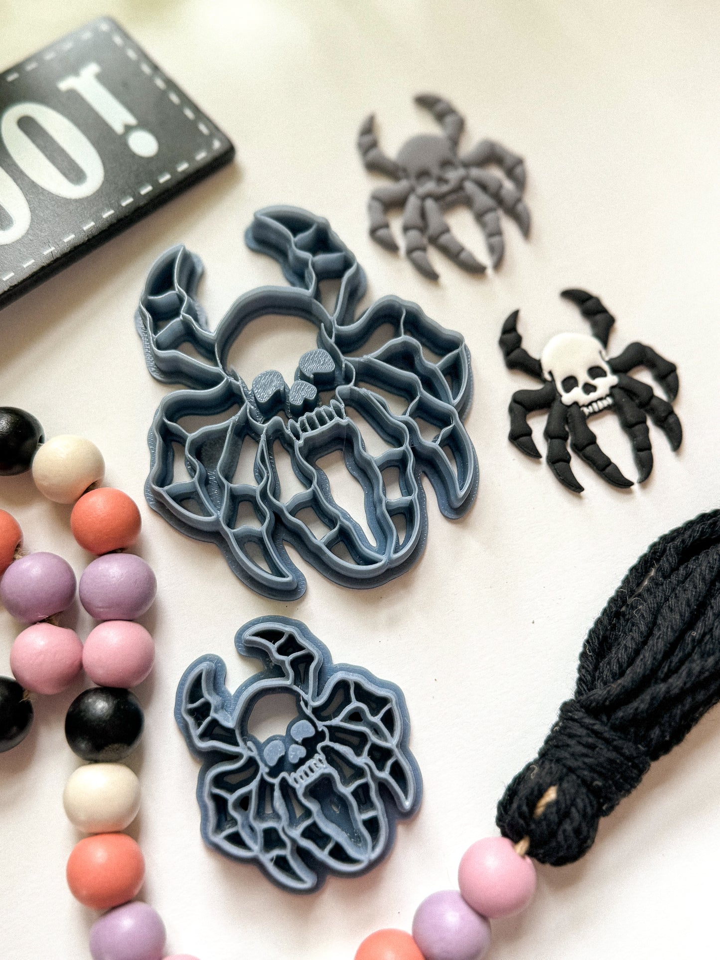 SKULL SPIDER | HALLOWEEN | CLAY CUTTERS