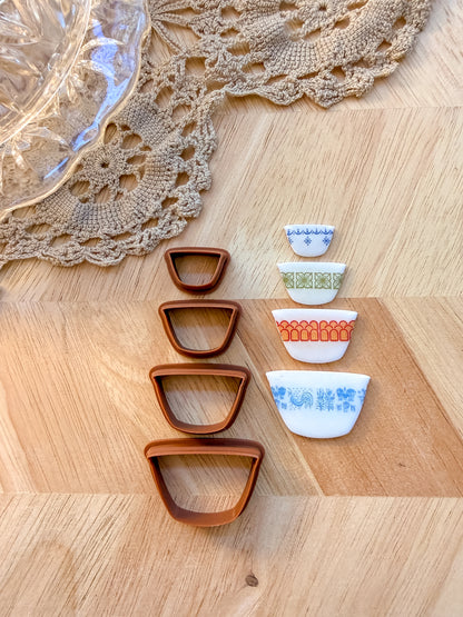 PYREX BOWL SETS | VINTAGE KITCHEN | POLYMER CLAY CUTTERS