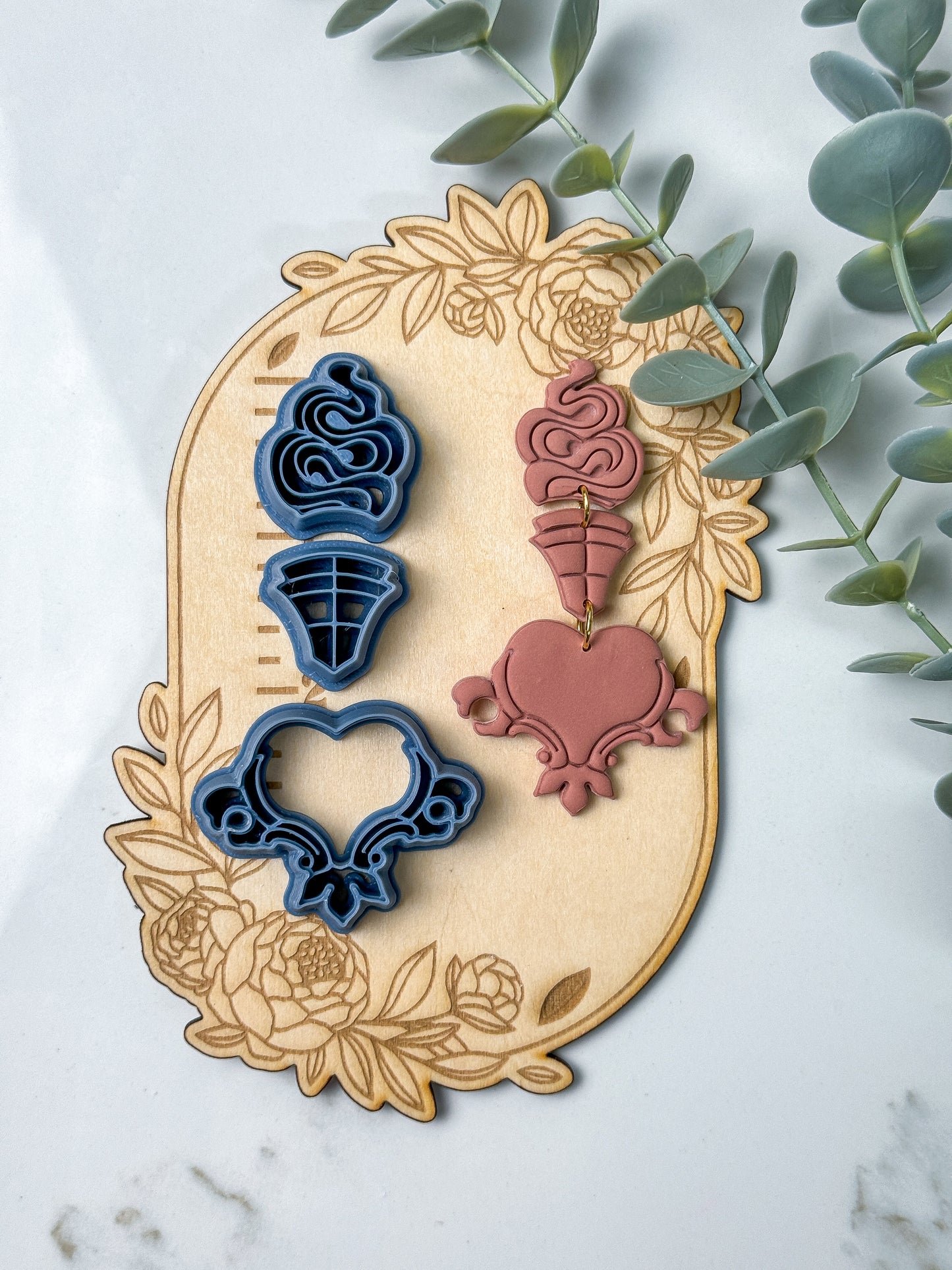 Sacred Heart Filagree | Tattoo | Clay Cutter Set