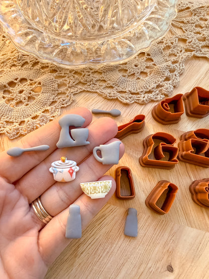 KITCHEN CHARMS | THE CHARM BAR | VINTAGE KITCHEN | POLYMER CLAY CUTTERS