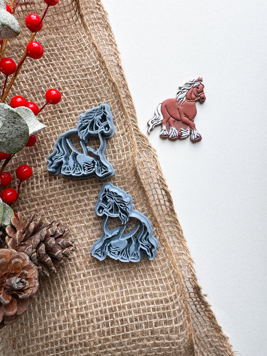 CLYDSDALE HORSE | CHRISTMAS | CLAY CUTTERS