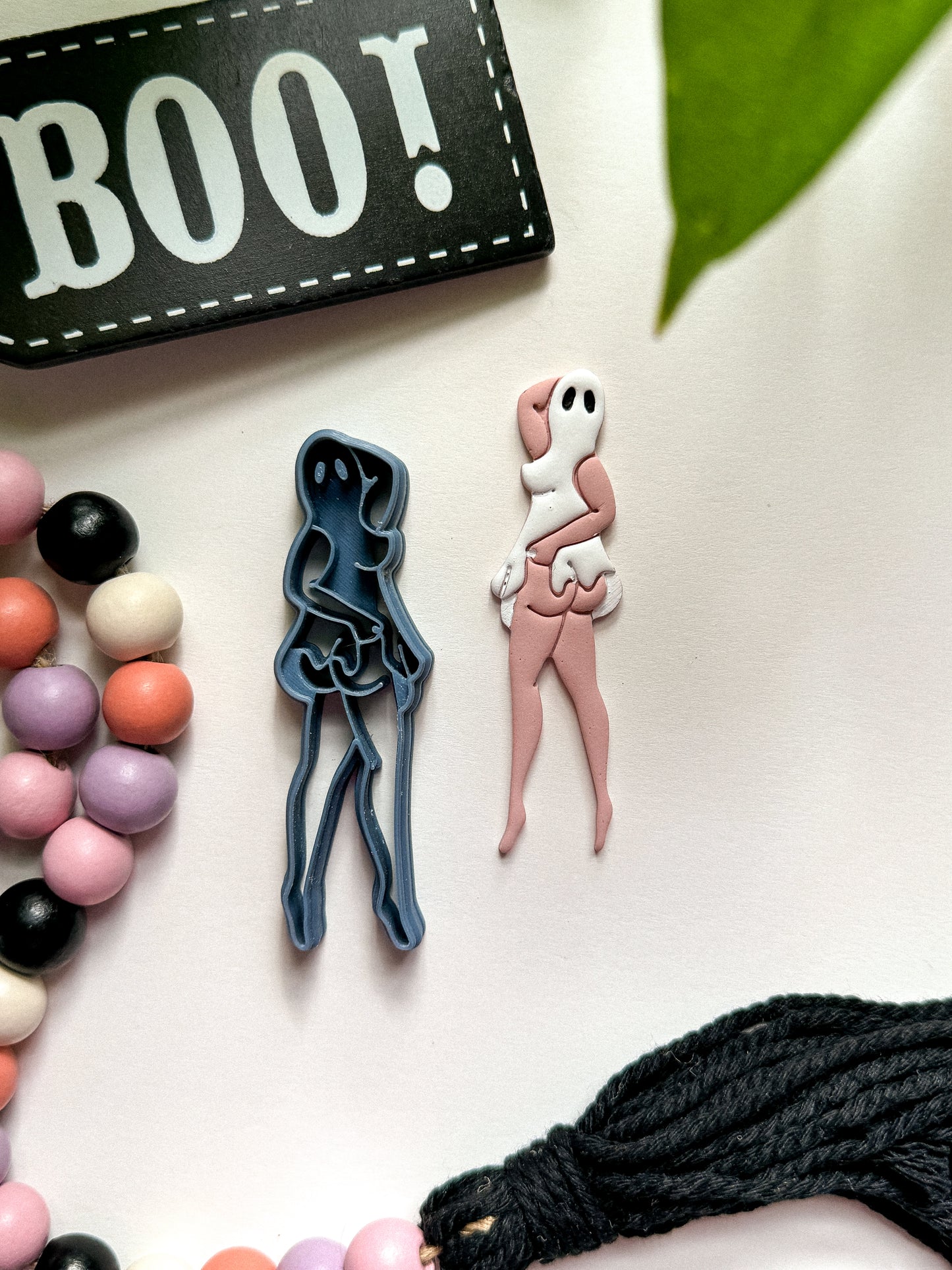 BOOOOOTY GHOST PIN UP GIRL | HALLOWEEN | CLAY CUTTERS