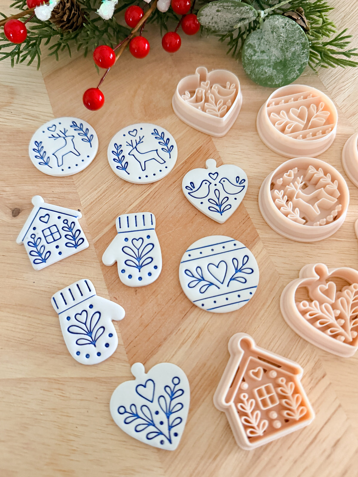 SCANDI HOLIDAY CLAY CUTTERS | CHRISTMAS | POLYMER CLAY CUTTER