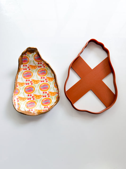 OYSTER SHELL DISH | TRINKET DISH | CLAY CUTTER