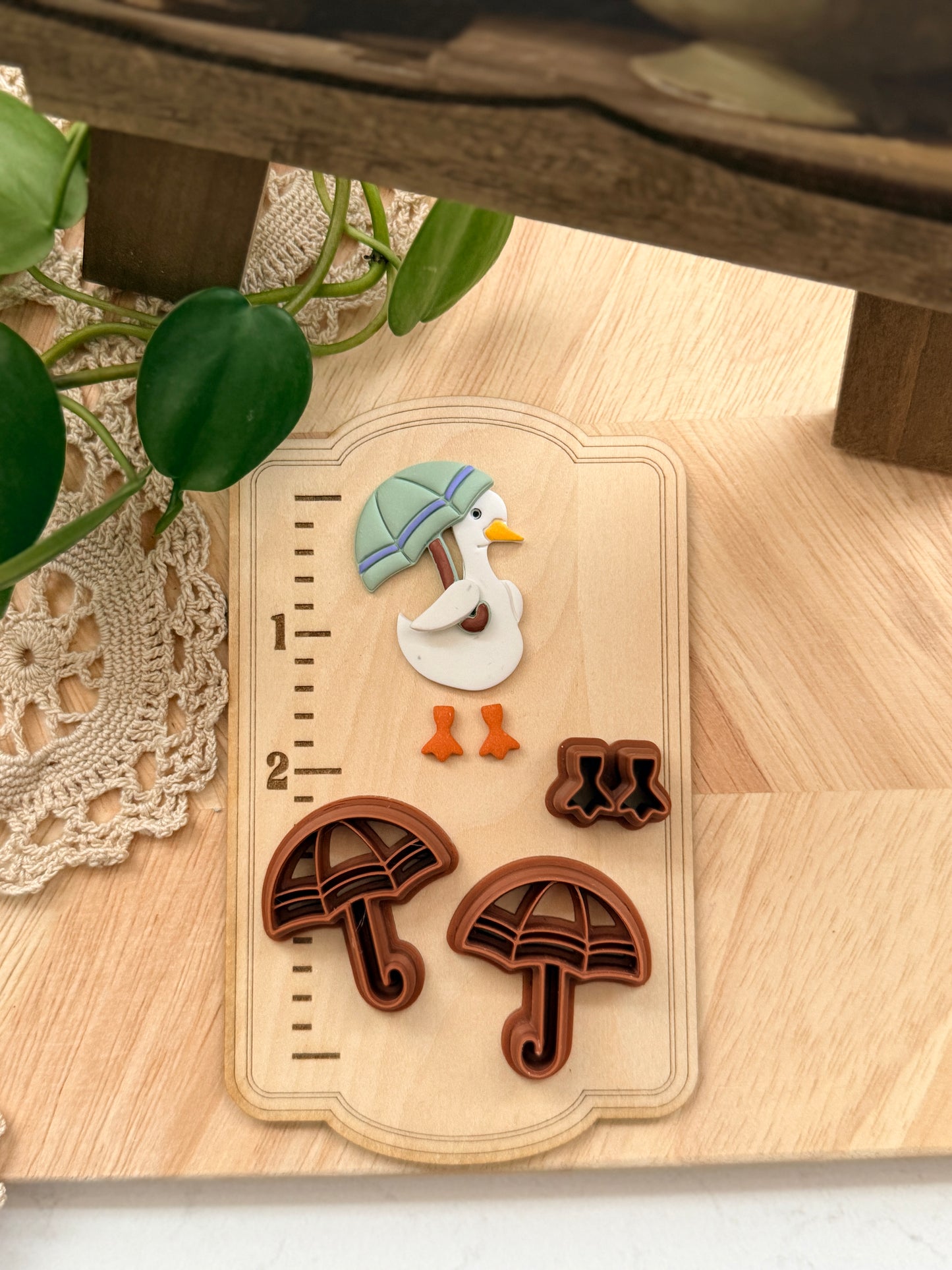 PORCH GOOSE UMBRELLA OUTFIT | POLYMER CLAY CUTTERS