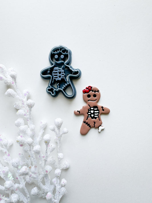 ZOMBIE GINGERBREAD MAN | DARK CHRISTMAS | CLAY CUTTER