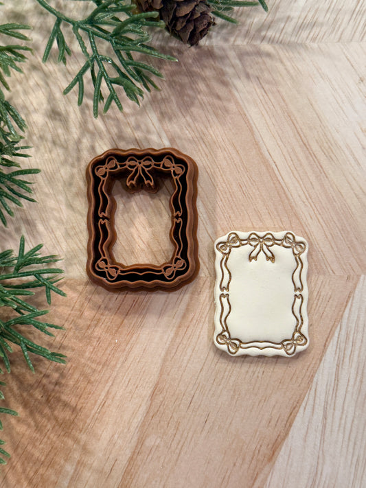 RECETANGLE BOW FRAME CLAY CUTTER | VALENTINES HOLIDAY | POLYMER CLAY CUTTER