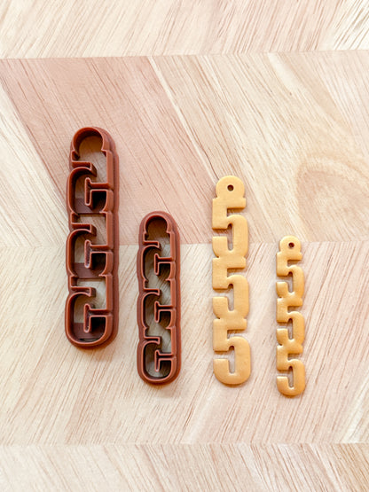 555 ANGEL NUMBERS EARRING & KEYCHAIN | SPIRITUAL MEANING | POLYMER CLAY CUTTERS