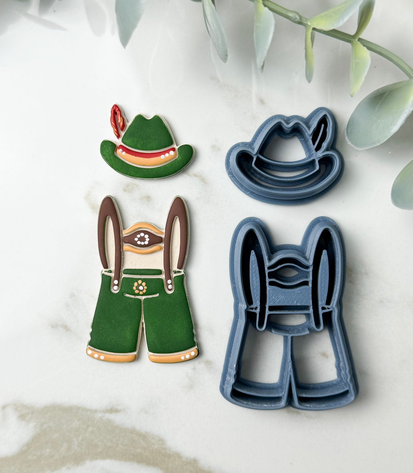 Lederhosen & Hat | Oktoberfest | Clay Cutters