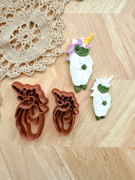 UNICORN ONSIE  | FROG OUTFIT | POLYMER CLAY CUTTERS