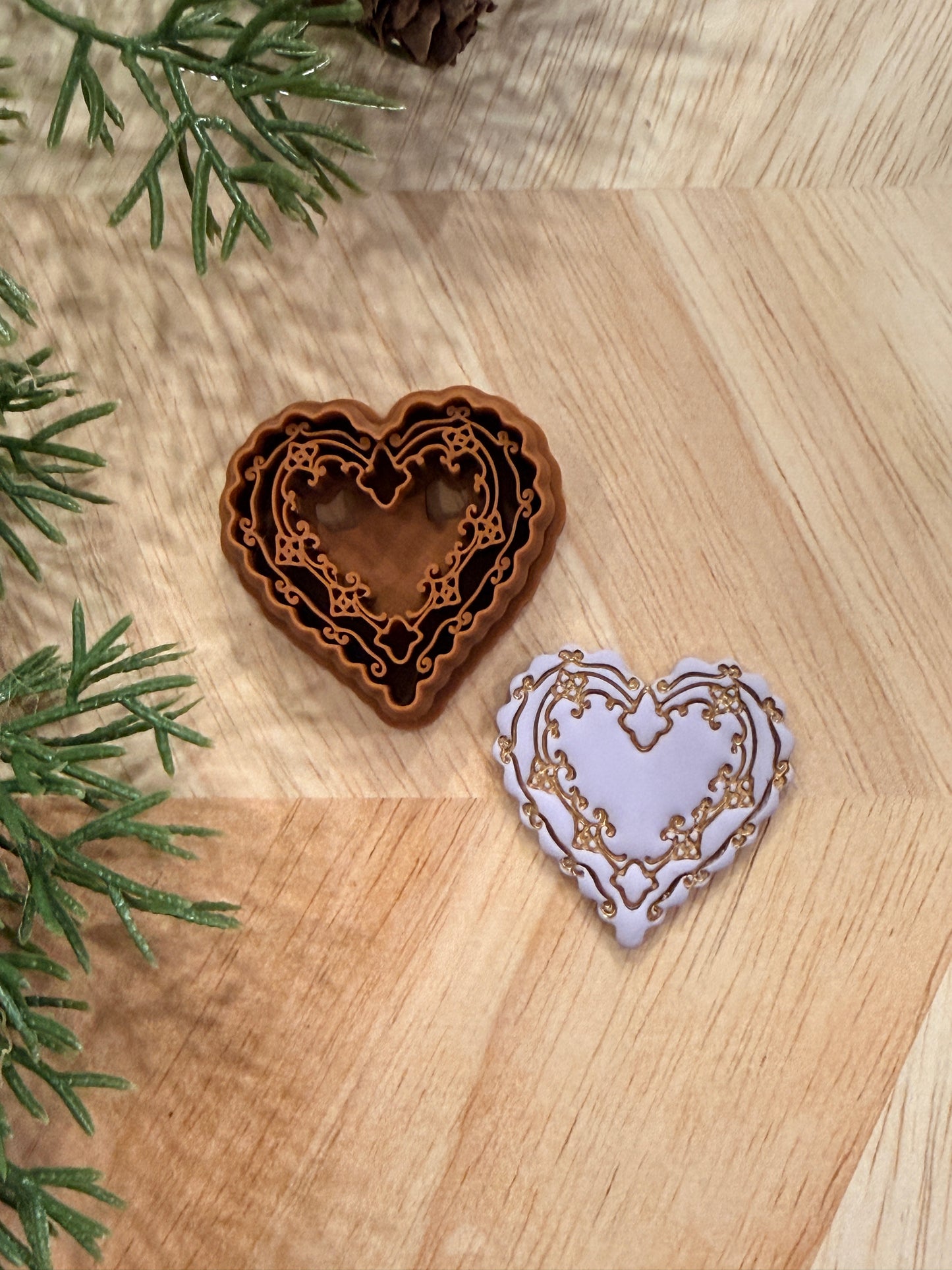 DOILE HEART CLAY CUTTER | VALENTINES HOLIDAY | POLYMER CLAY CUTTER
