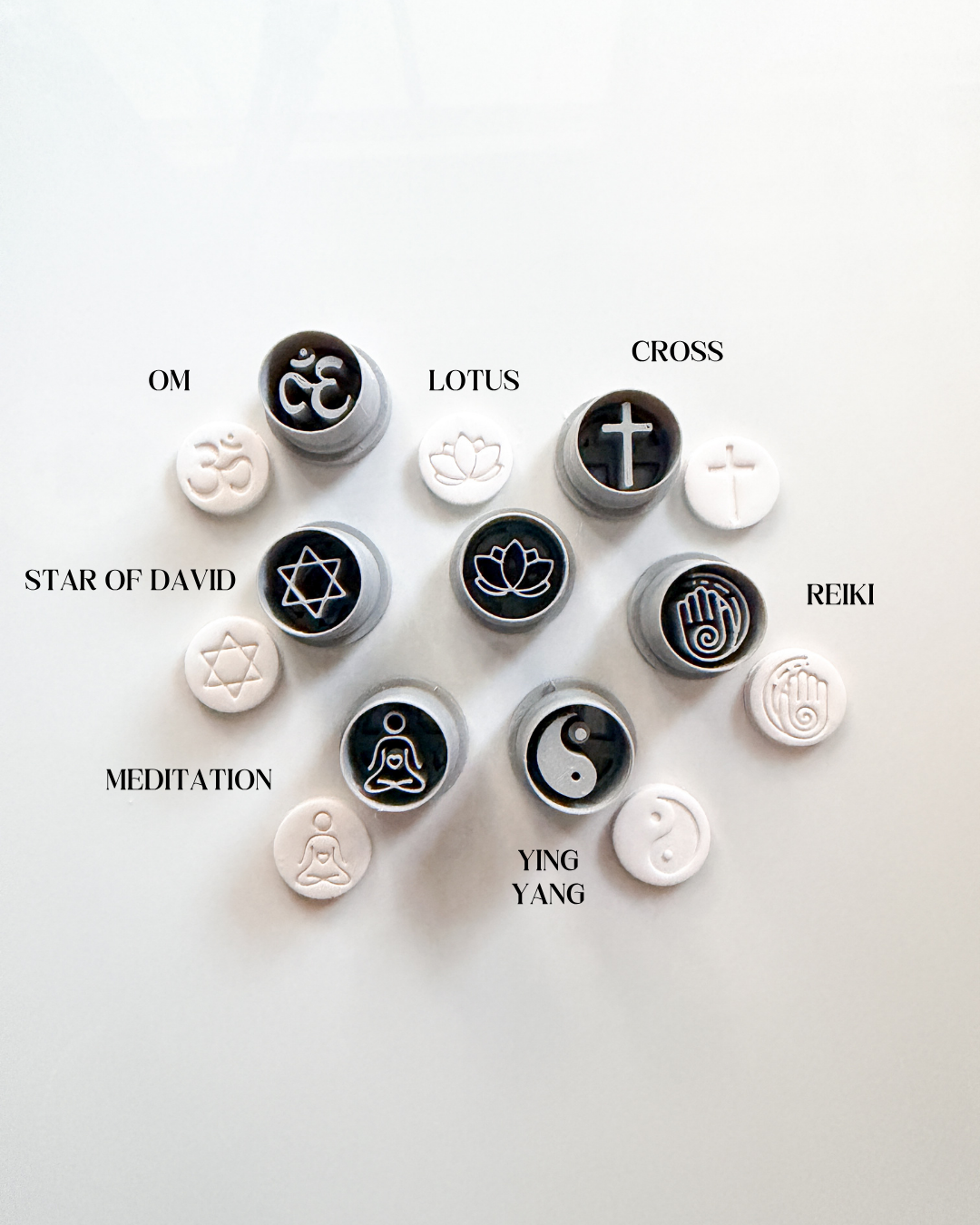 SPIRITUAL CHARM CUTTERS | CLAY CUTTERS | POLYMER CLAY CUTTERS