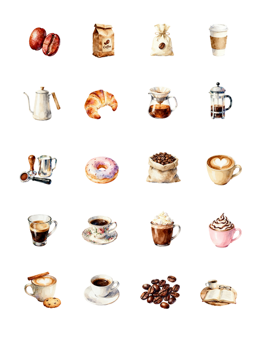 PCC 2177 COFFEE BEANS Transfer Paper | THE CHARM BAR