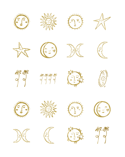 PCC 2165 GOLD CELESTIAL Transfer Paper | THE CHARM BAR