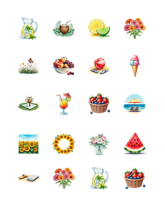 PCC 2167 SUMMERTIME Transfer Paper | THE CHARM BAR