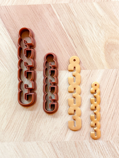 333 ANGEL NUMBERS EARRING & KEYCHAIN | SPIRITUAL MEANING | POLYMER CLAY CUTTERS