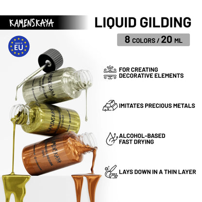 LIQUID GILDING | WHITE GOLD | KAMENSKAYA INK
