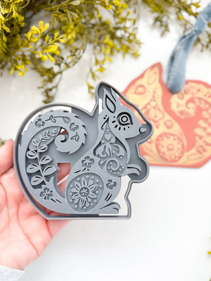 WALL ART | SQUIRREL | SCANDINAVIAN | LARGE CLAY CUTTER