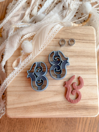 DOUBLE SWIRL | GAUGED HANGER | CLAY CUTTER  SET