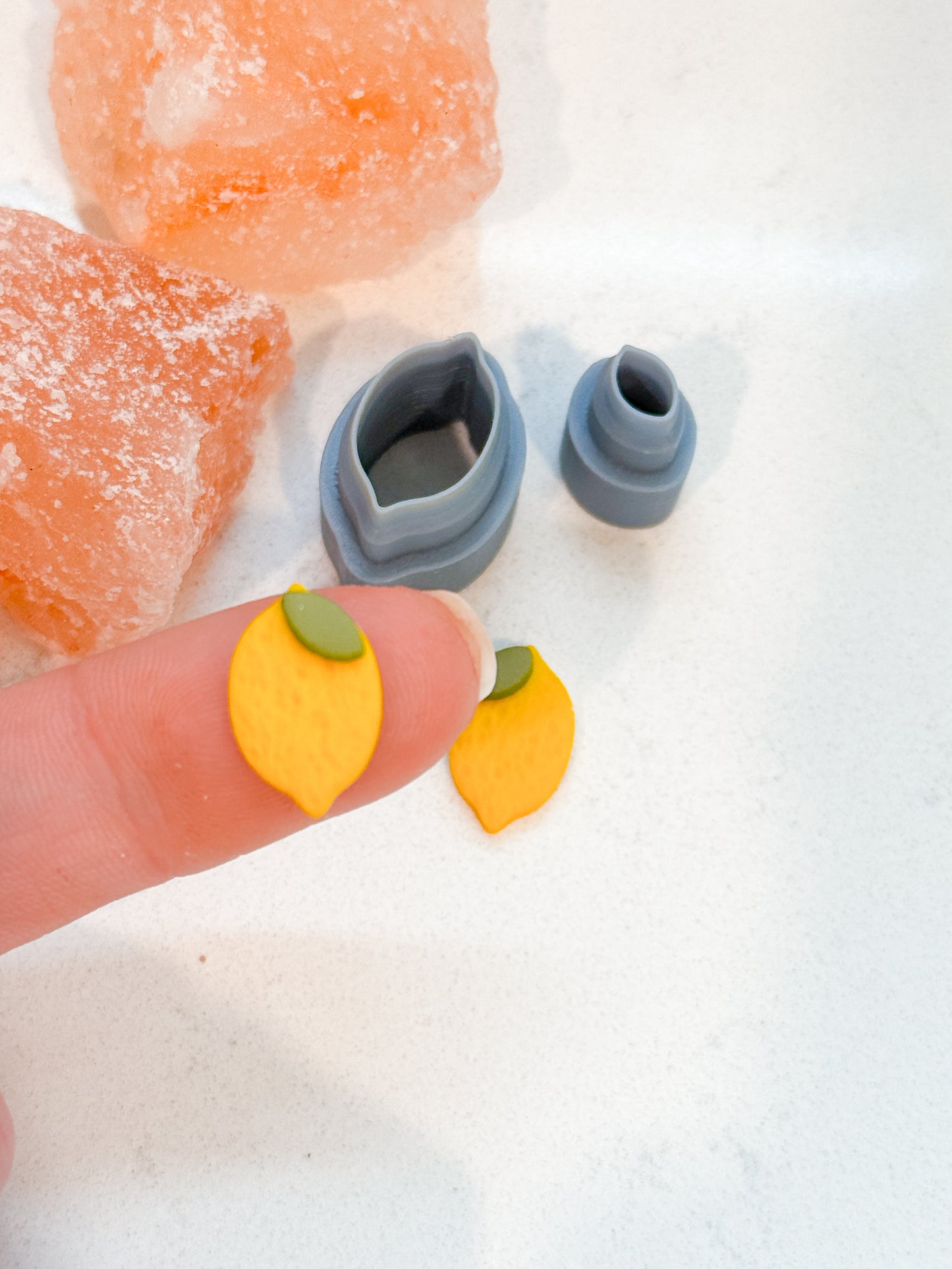 LEMON STUD SET | SUMMER | FRUIT | CLAY CUTTERS