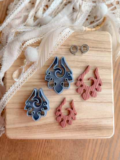 TRIBAL MANDALA | GAUGED HANGER | CLAY CUTTERS