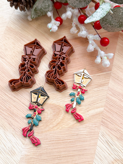 HOLIDAY STREET LAMP POST | CHRISTMAS HOLIDAY | CLAY CUTTER