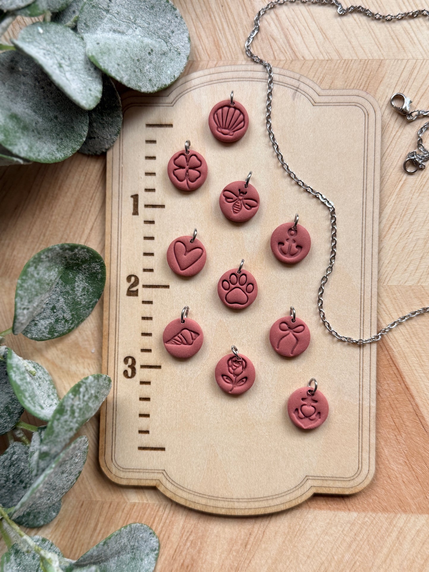 MINI ROUND IMPRINTED CHARM CUTTERS | CLAY CUTTERS | POLYMER CLAY CUTTERS