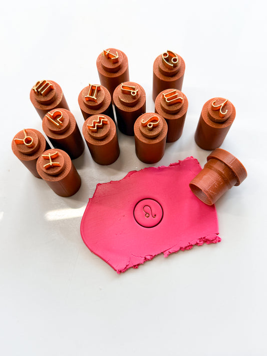 ZODIAC STAMP SET | ASTROLOGY | POLYMER CLAY STAMPS