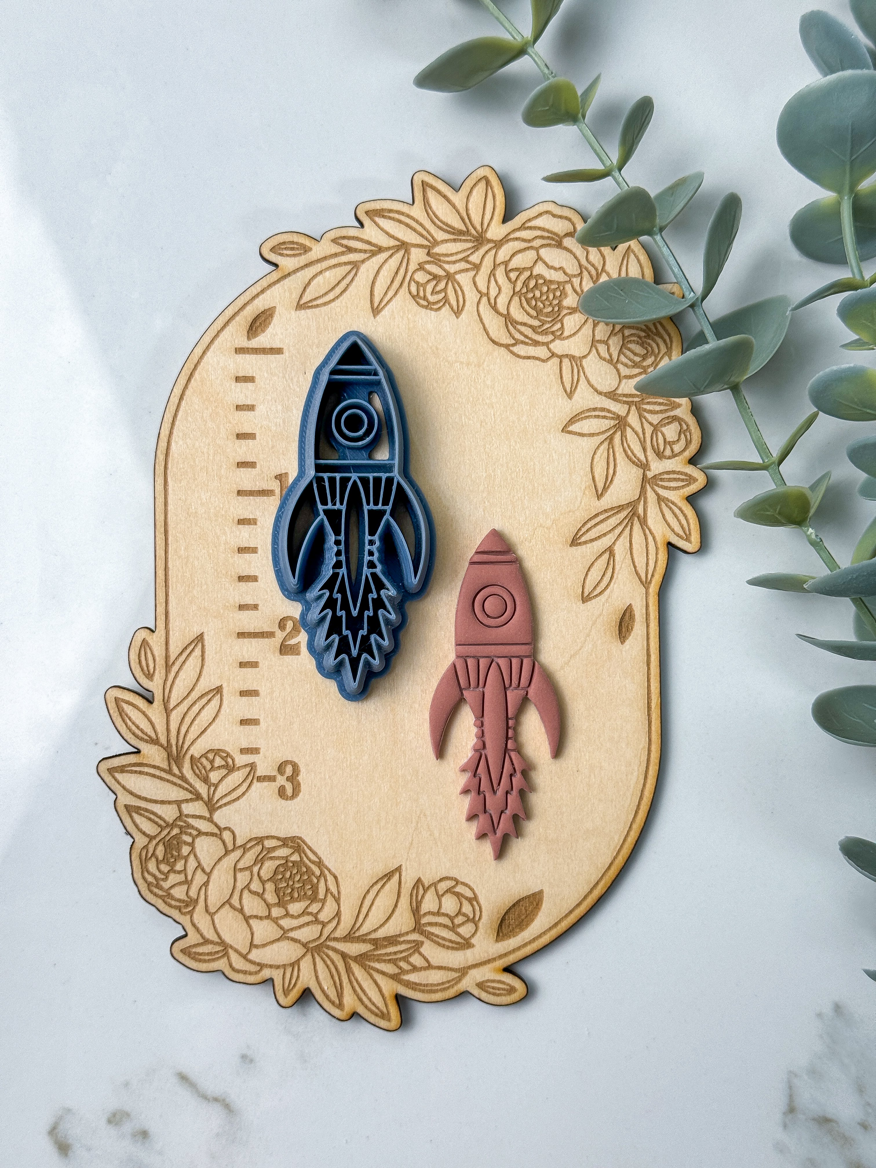 Rocketship | Tattoo | Clay Cutter – Prism Clay Co.