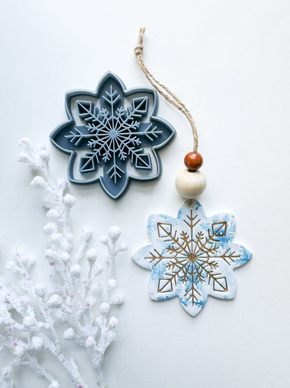 NORDIC SNOWFLAKE ORNAMENT | CLAY CUTTER