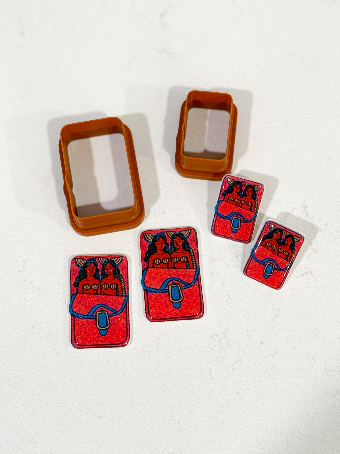 SARDINE "C" TRANSFER PAPER & CUTTER | MATCHING CUTTERS | POLYMER CLAY CUTTERS